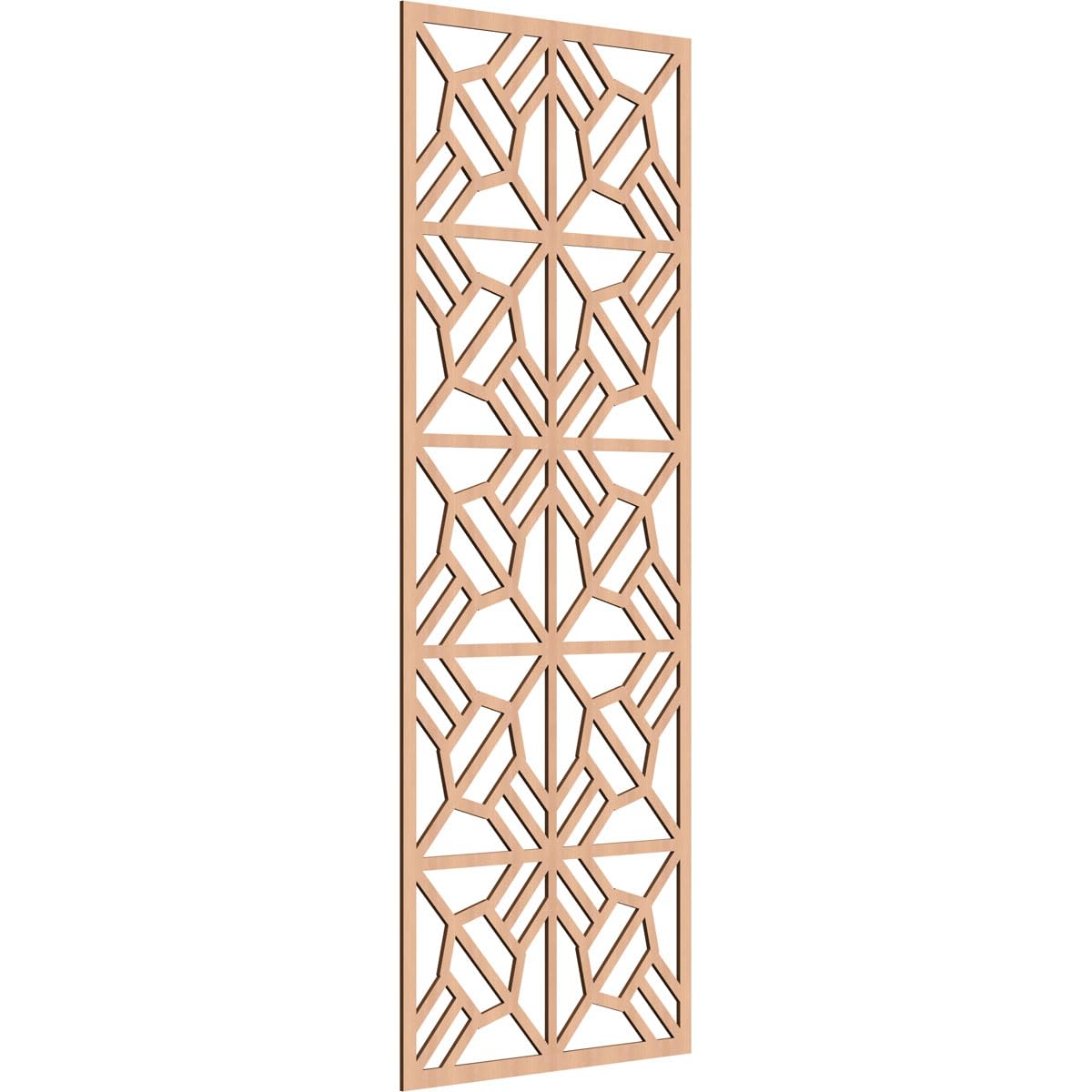 Auburn Decorative Pierced Fretwork Wood Wall Panels, 31 3/8"W x 79 3/8"H x 1/4"T, Alder