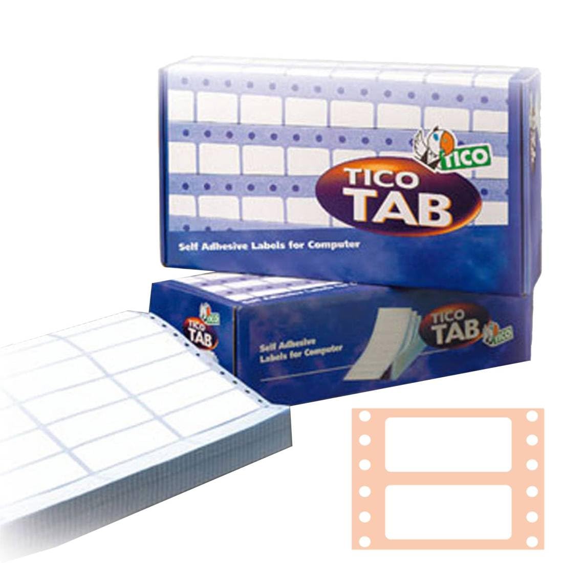 TICO 947932 Adhesive Labels 500 Sheets Opaque White