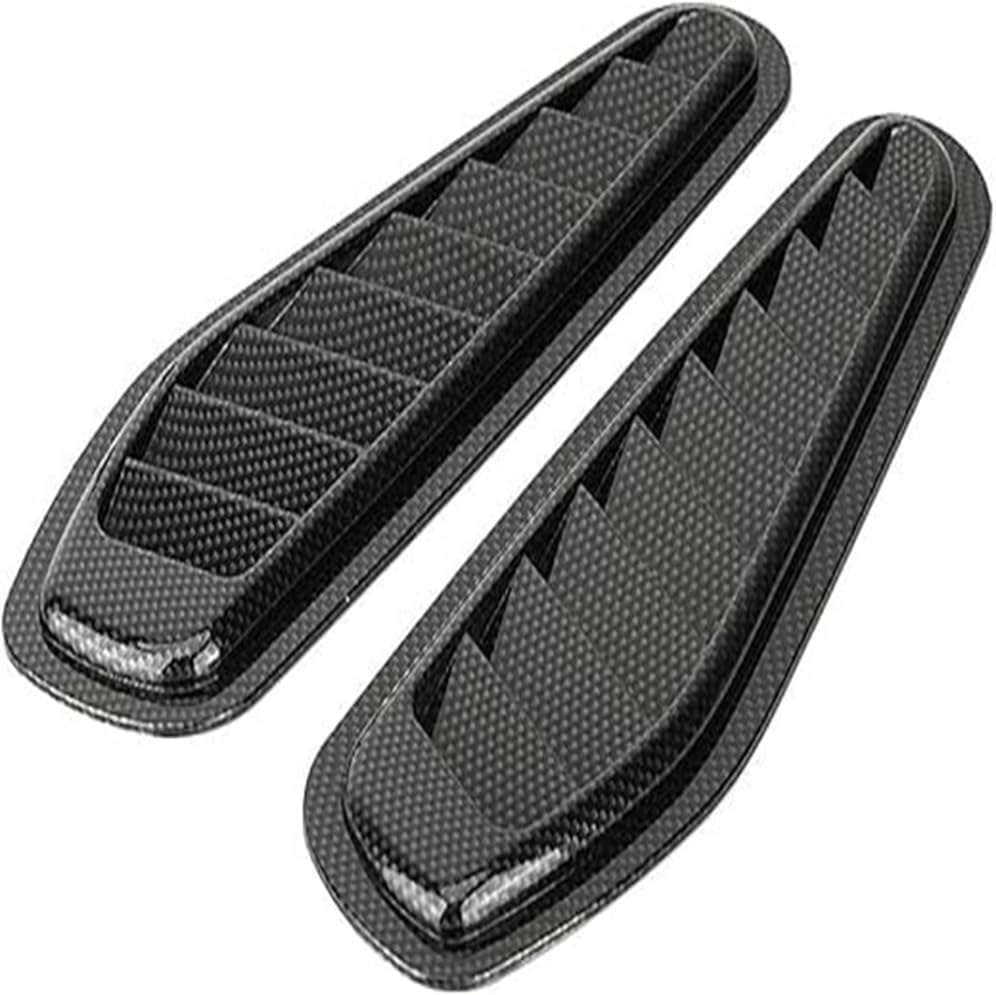 Car Air Flow Hood Scoop Vent Cover for Thar 2025 to 2026 Year Onwards All Models Decorative Sporty Racing Scoop Bonnet Vent Trim Carbon Fiber (Set of 2)