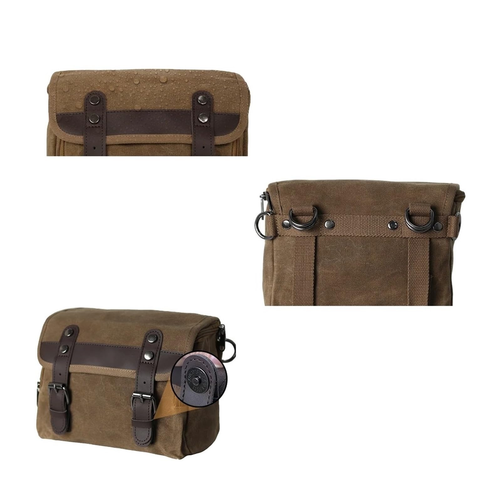 Borsa Laterale Per Moto Strumento Impermeabile Retrò Borse Viaggio Per Bagagli Grande Capacità Sella Per Borsa Posteriore Moto(Plus Size Black)