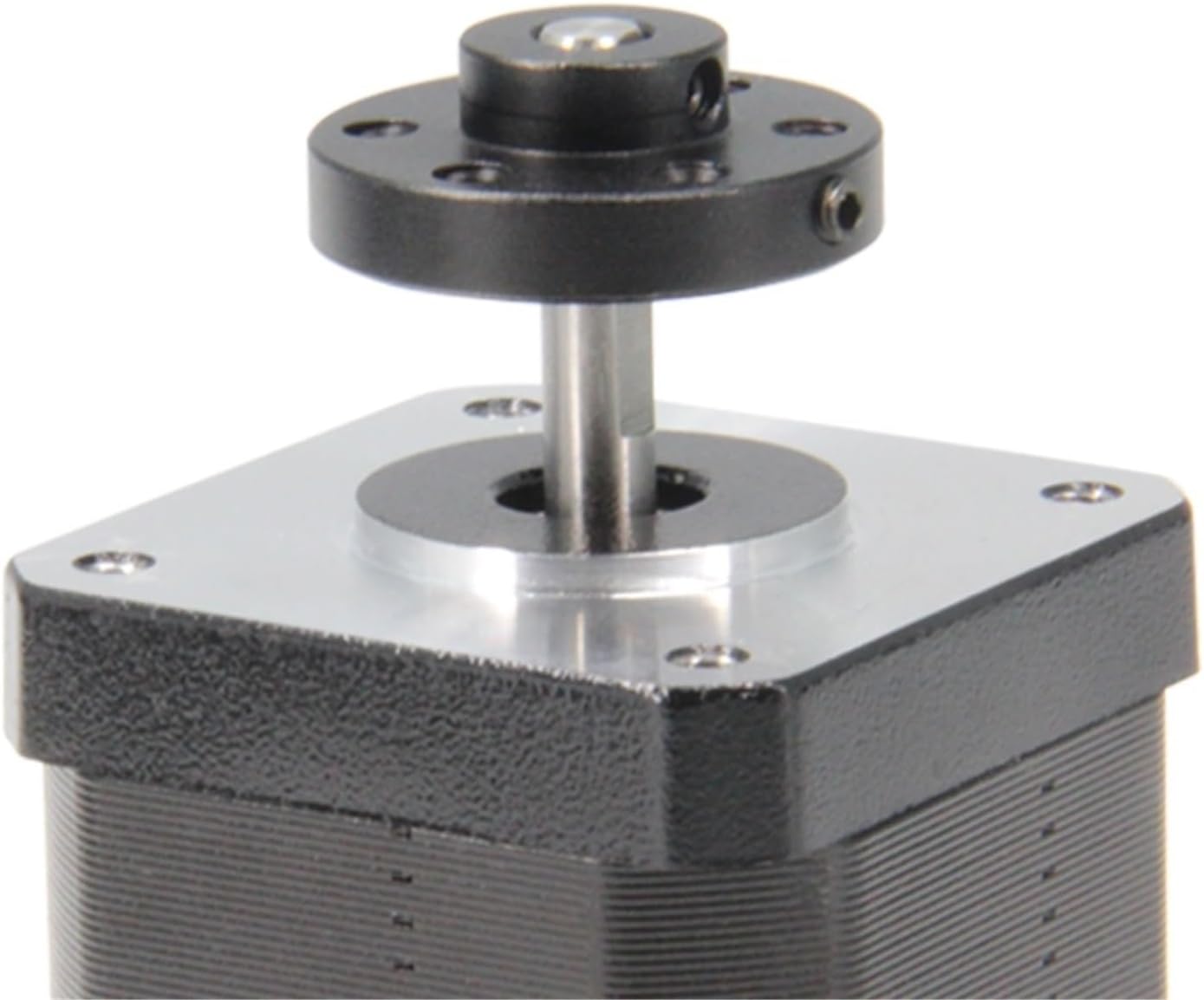 2PCS Rigid for Flange Coupling Motor Guide Shaft Coupler, Universal Aluminum MOUNTING HUB for 5mm/ 6mm Shaft Pair with M3 Thread(Black,6mm)