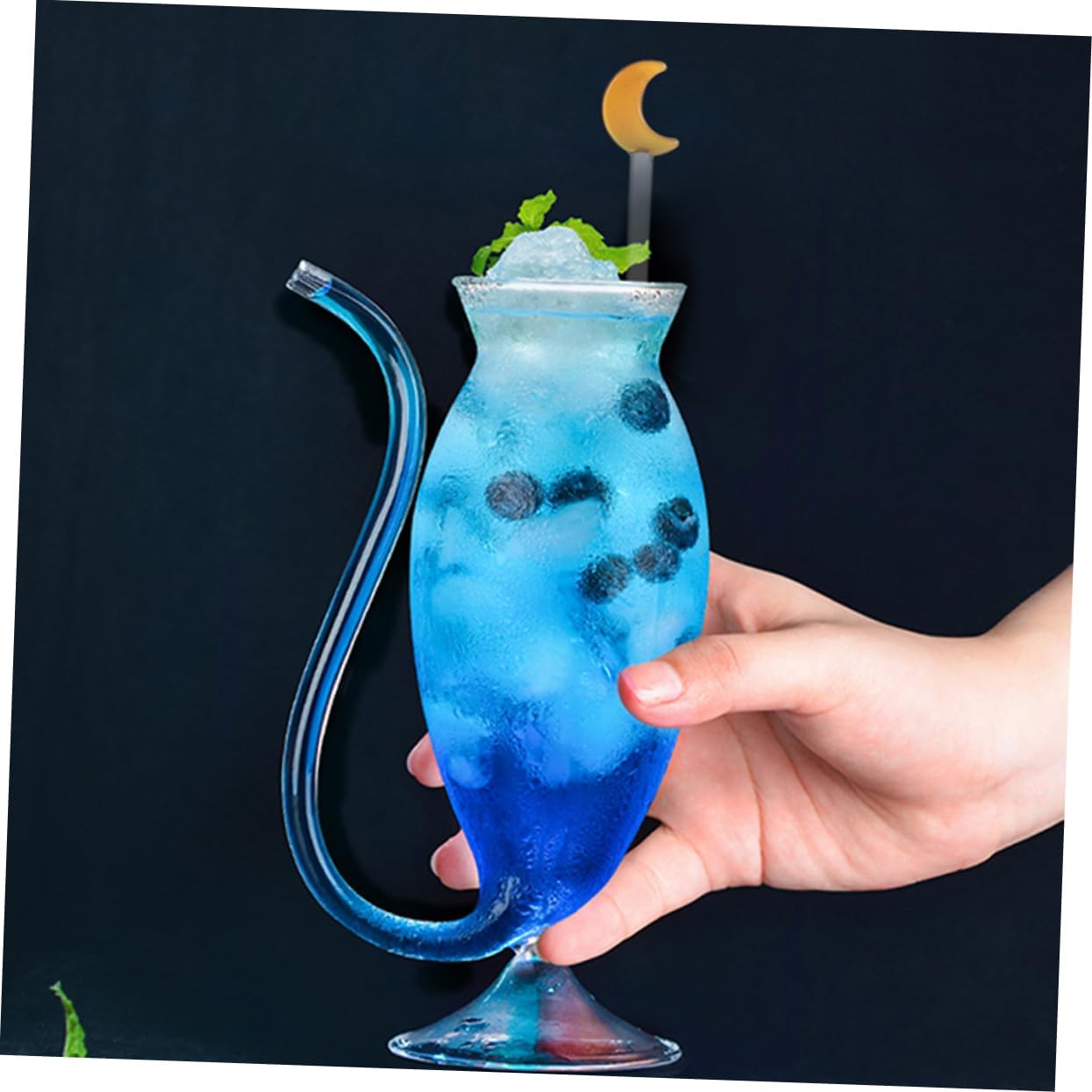 Zerodeko 18pcs Home Bar Accessories Decorative Stirrer Sticks Glass Cocktail Swizzle Sticks Reusable Drink Mixers