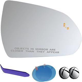 Passenger Side Mirror Glass Compatible with Hyundai Elantra, Ioniq