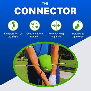 The Connector Golf Training Aid Simple, Effective Swing Trainer to Perfect Mechanics, Increase Accuracy, and Improve Your Game | The Original by Sure Golf