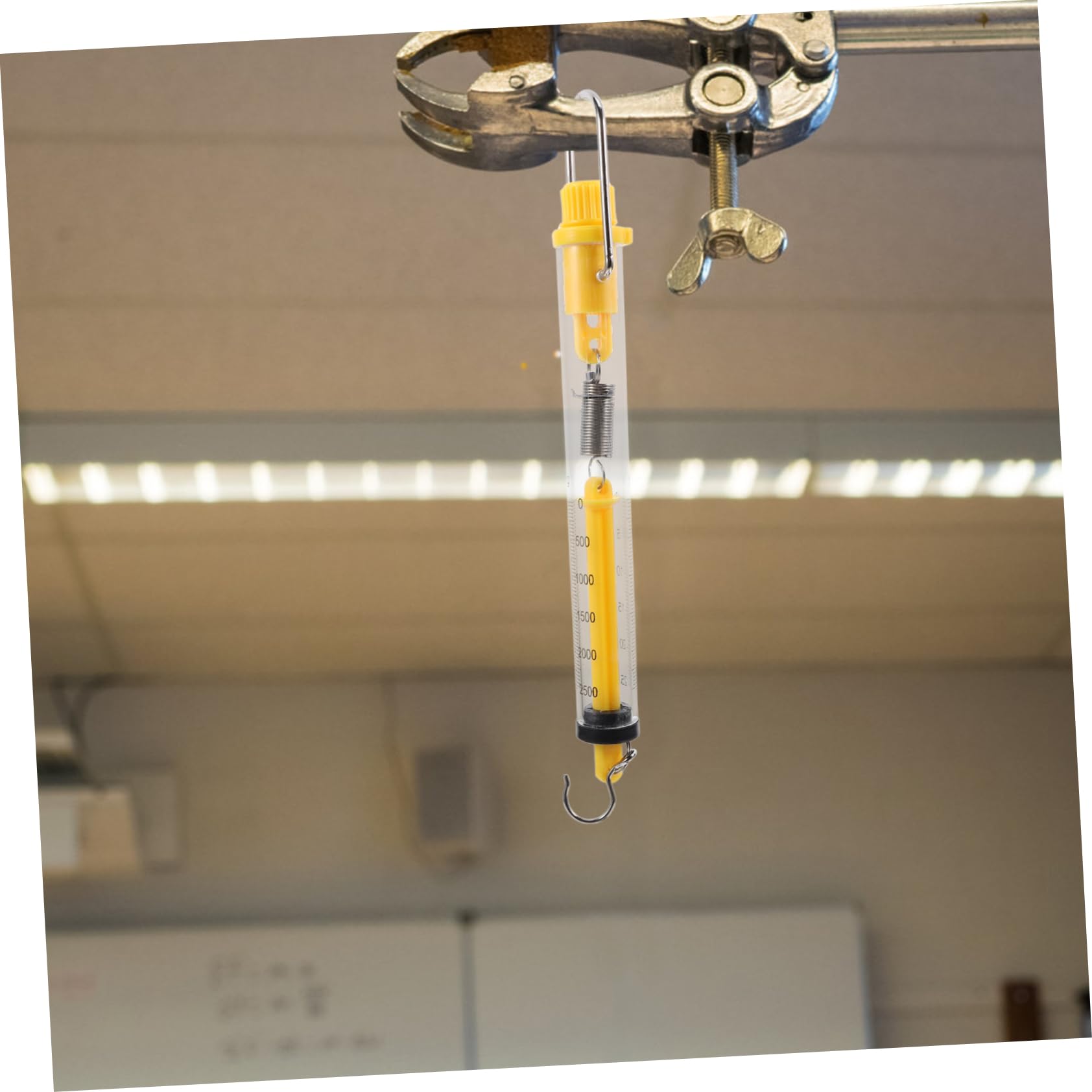 NAMOARLY Force Meter Spring Balance Portable Mechanical Scale Cylinder Dynamometer Physics Classroom Lab Educational Tool Random Color