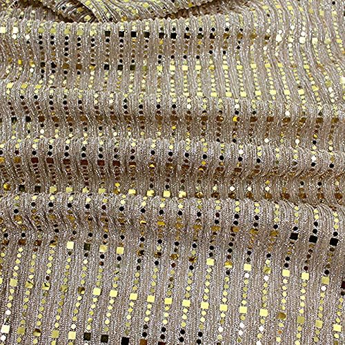 YAOSEN Women Gold Glitter Hijab Muslim Head Wrap Long Scarf (Glitter-Gold) - Image 6