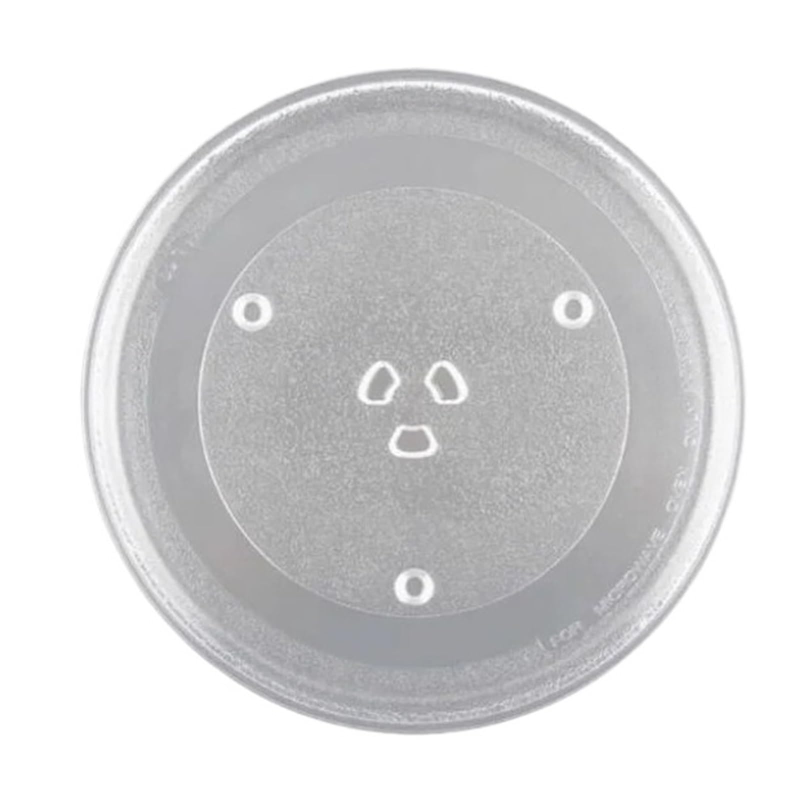 Runder Glasdrehteller mit flachem Boden for die Mikrowelle, 31,5 cm
