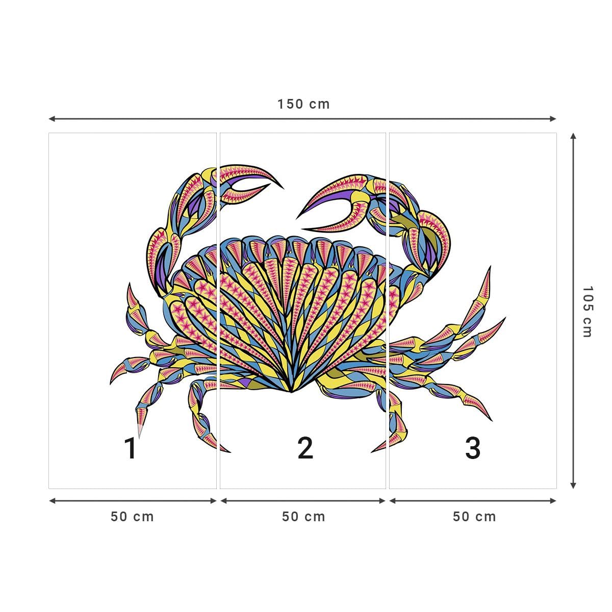 ARTTOR Fotomural 150x105 cm Papel Pintado Infantil Animales - 3142 - WF4 | Alimento Ilustración Naturaleza Deluxe Papel pintado autoadhesivo Decoración de Pared Mural de Pared Salón Moderno ARTTOR