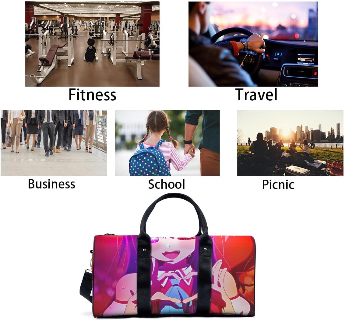 Ai Hoshino 旅行バッグ ボストンバッグ 手提げ 斜め掛け ショルダー鞄 トート鞄 多機能 肩掛け 大容量 軽量 修学 旅行