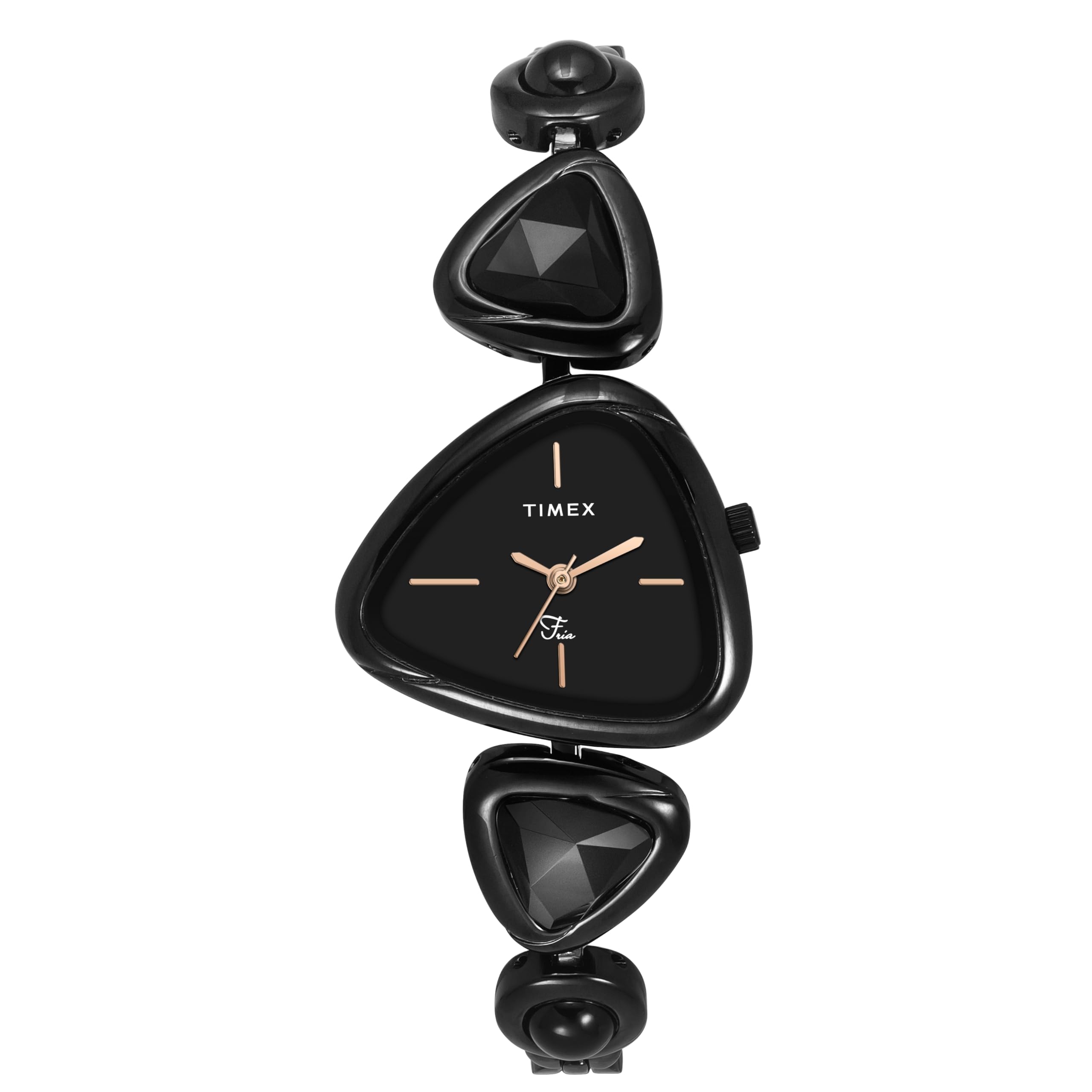 TIMEX Fria Women Black Triangle Analog Watch - TWEL17701 (B0CQRRLZM6) Amazon Price History, Amazon Price Tracker