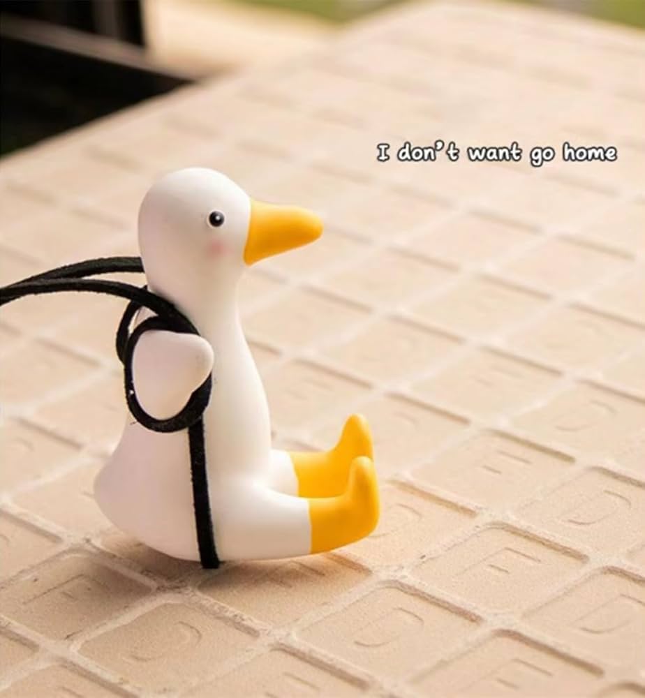 Ciondolo Anatra Oscillante Per Auto - Decorazione Specchietto Retrovisore, Divertente E Colorato