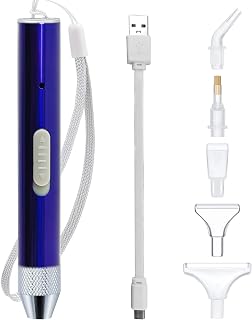 Reofrey Premium 5D Diamond Painting Pen Set with Built-in Light - 5 Interchangeable Drill Heads + USB Charging | Ergonomic Design for Square, Round & Crystal Diamonds | Ideal Gift for Craft Lovers