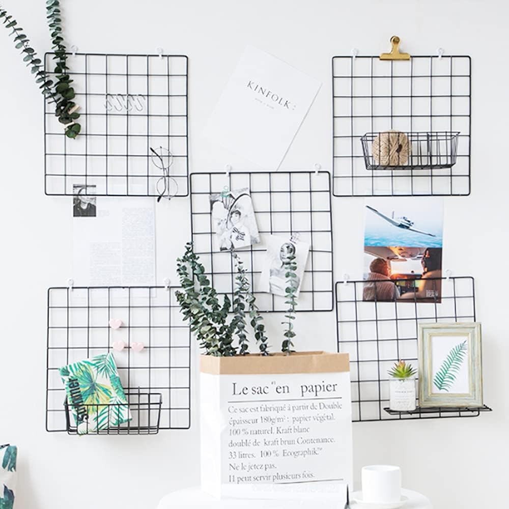 3 Pack Wire Baskets,Wall Grid Panel Hanging Wire Basket,Wall Storage and Display Basket for Cabinet & Pantry Organization and Kitchen,Bathroom,Bedroom Storage - Image 3