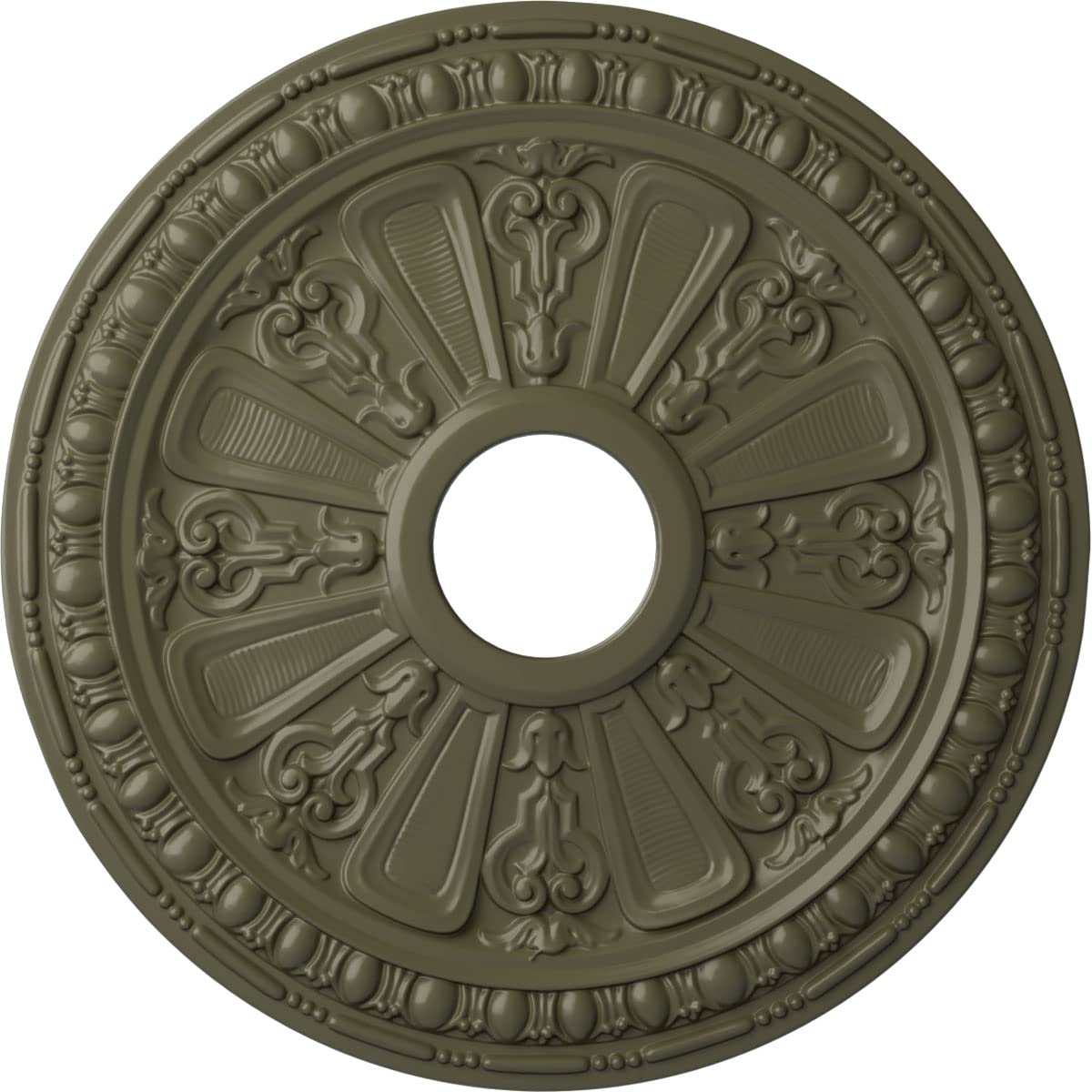 Ekena Millwork CM18RAPTF Raymond Ceiling Medallion, Painted Turtle