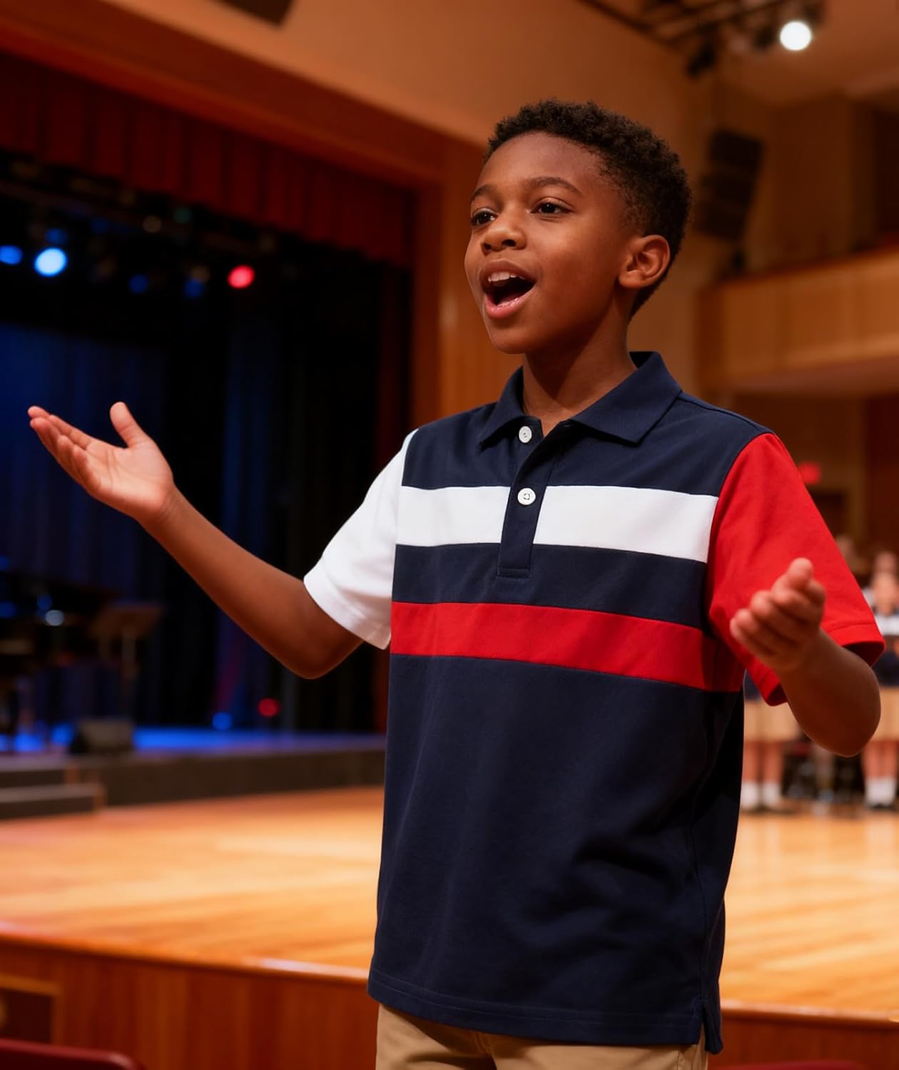 RAISEVERN Boys Polo Shirt Collared Uniform School Golf Shirts Tops 5-14 Years - Image 3