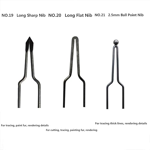 Miniatura 8 de LICHIFIT Juego de puntas de alambre de pirografía de 23 piezas de 0.039 in para máquina de pirografía ajustable de 30-50 W Máquina de pirografía