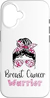 Vista 1 de iPhone 16 Breast Cancer Warrior Breast Cancer Awareness Case