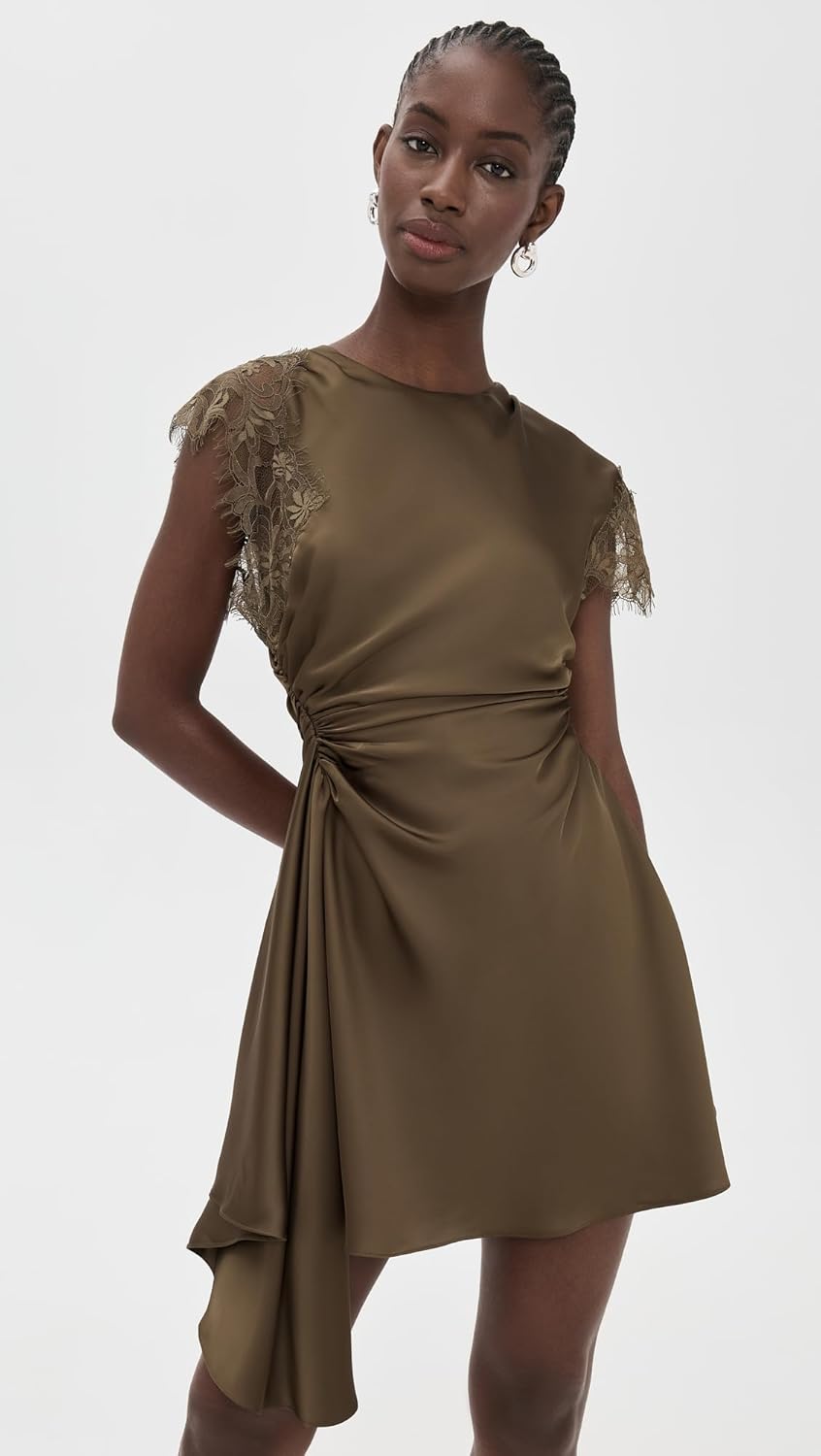 AMUR Women's Zina Ruched Mini Dress - Image 5