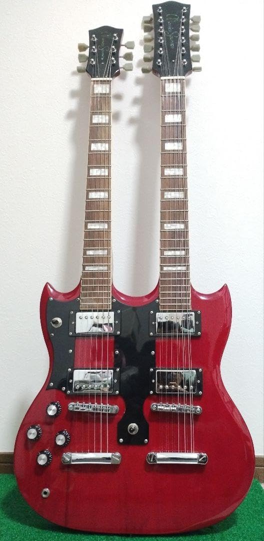 レフティ/左利き】ダブルネック SGタイプ