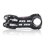 25.4 Stem Carbon Fiber Stem 6° Stem MTB Stem Bike Stem Mountain Bike Stem Degree 6 for Road Bike MTB Cycling Bicycle Black 50 60 70 80mm