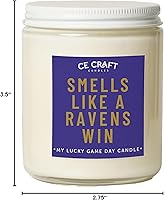 Vista 70 de CE Craft - Vela de Victoria de los Raiders - Regalo Temático de Fútbol (Cactus Bloom)