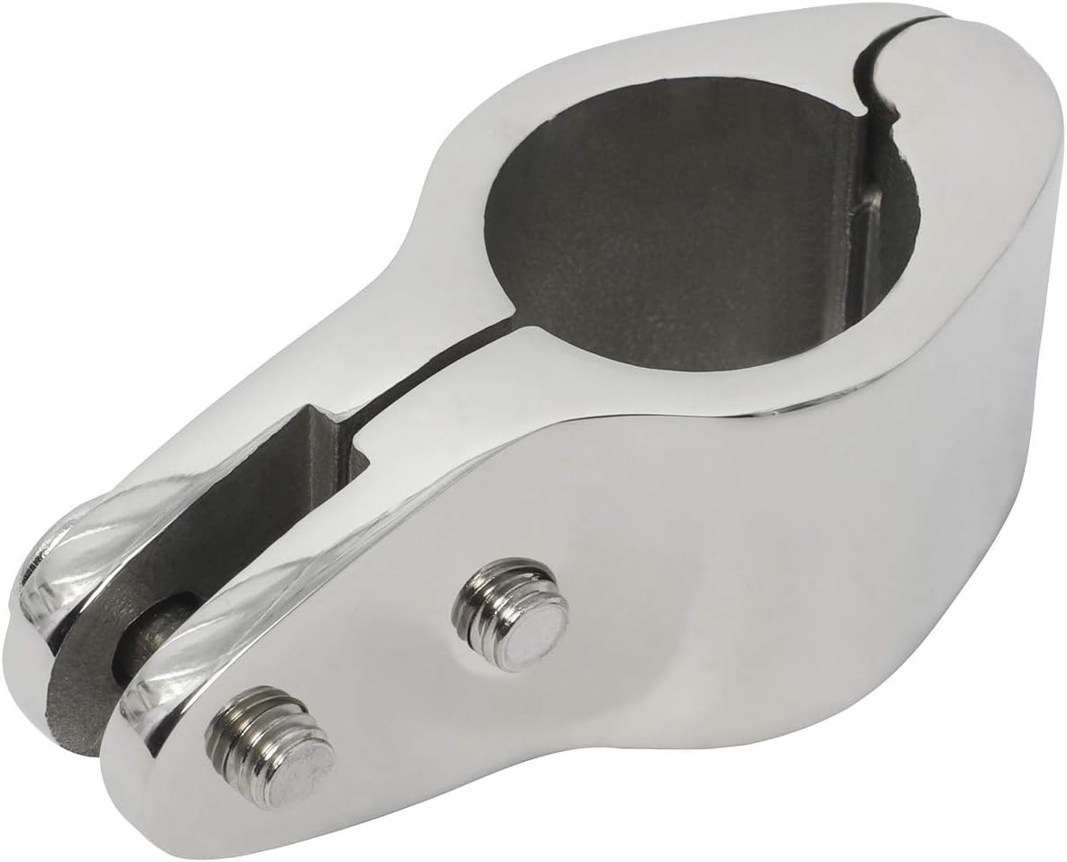 NovelBee 4pcs of 316 Stainless Steel Bimini Top Hinge Rail Mount 1"