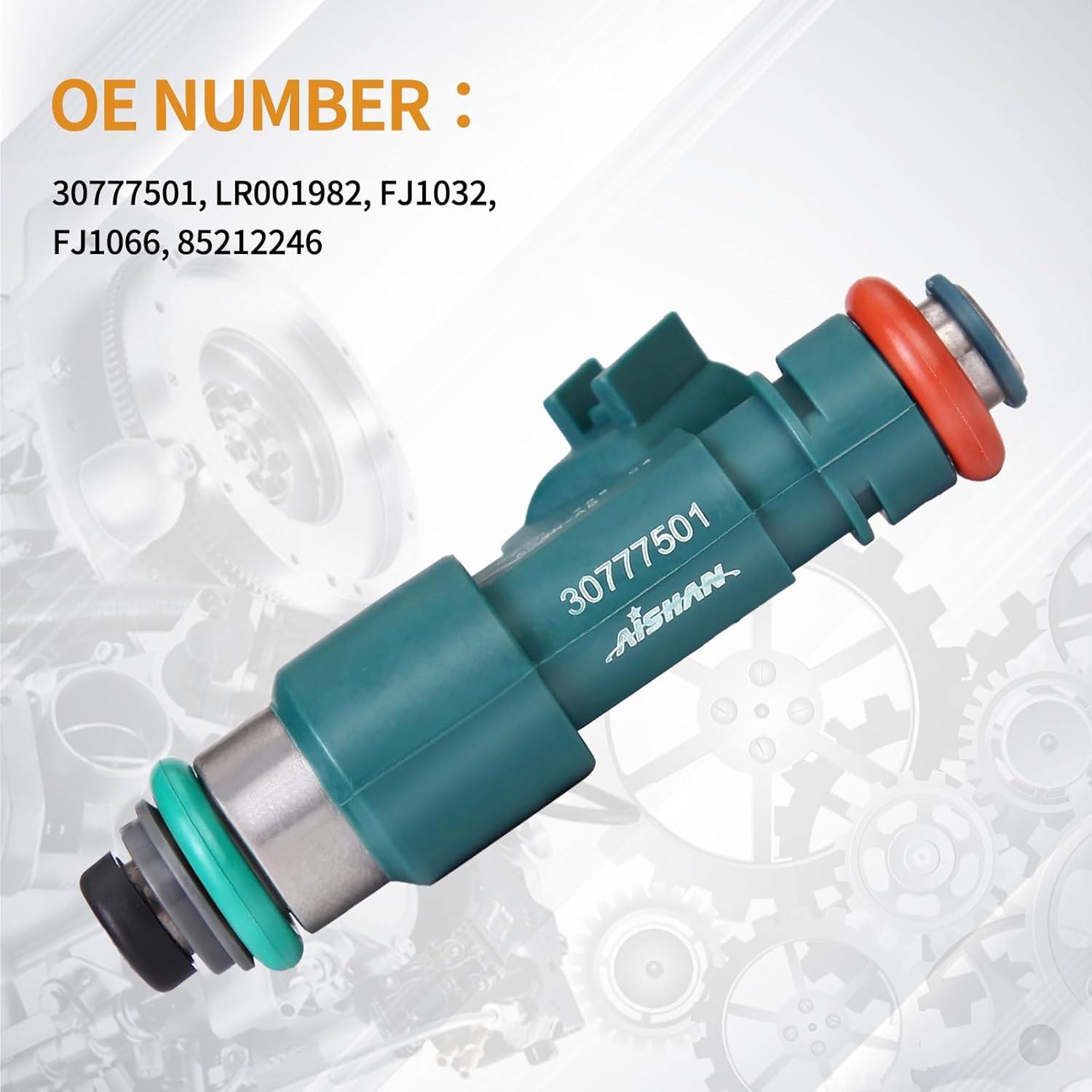 6PCS Fuel Injectors 4 Holes Compatible with Volvo S80 XC90 2007-2014, V70 2008-2010, XC60 2010-2014, XC70 2008-2014, XC90 2007-2013 L6 3.2L Replace 30777501 LR001982