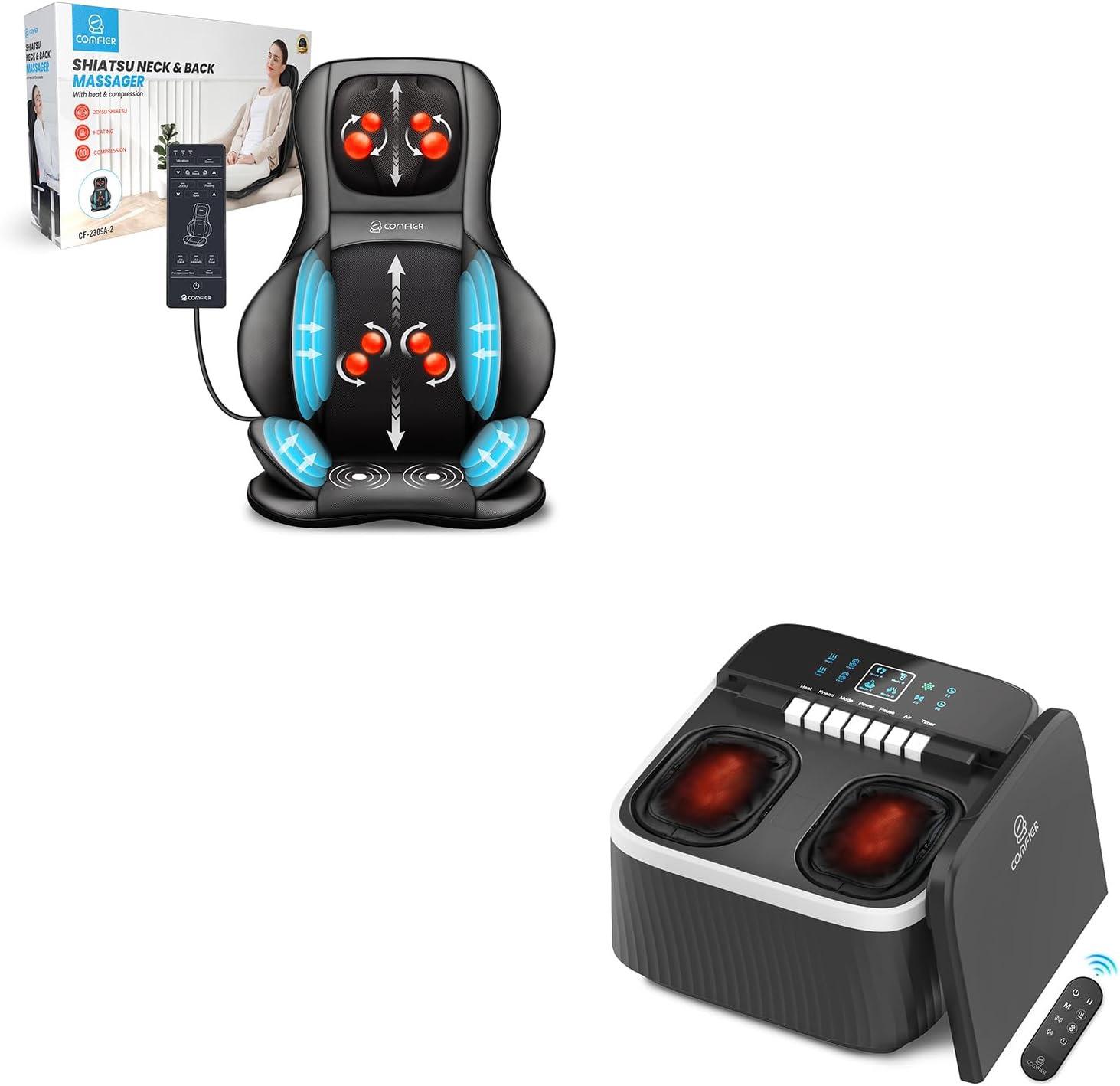 COMFIER Foot Massager Machine & Neck Back Massager