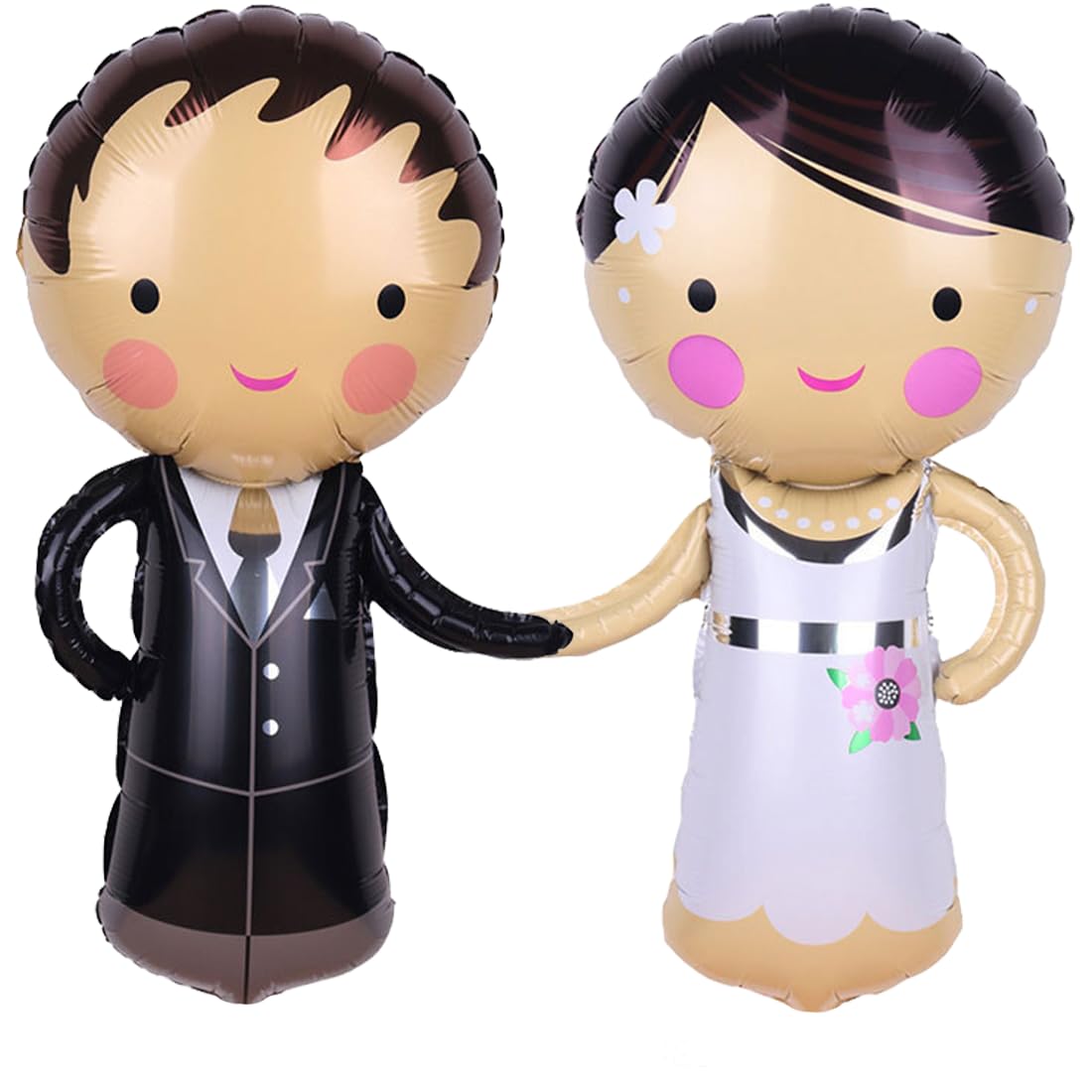 Globos de Boda Just Married Decoración, Globo de Aluminio para Novios, Globos Aniversario Pareja, Globos Decoracion Boda, Adornos Coche Boda, Globo para Boda, Compromiso, Fiesta