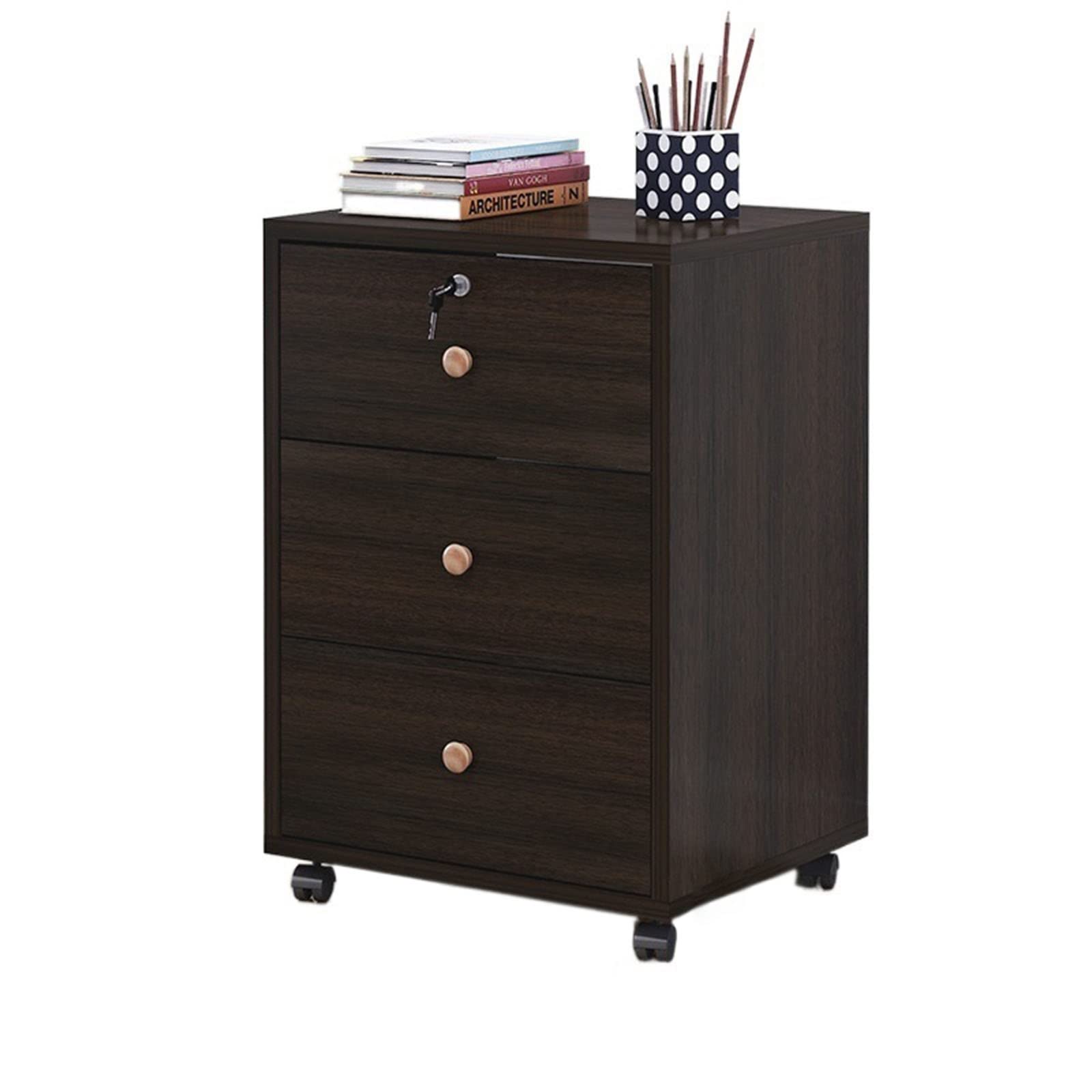 Aioneer B2 File Cabinet Wooden Office File Cabinet Mobile Floor Low Cabinet Storage Data Cabinet Activity Cabinet Lock Drawer Cabinet Storage Cabinet Organizer Filing Cabinet