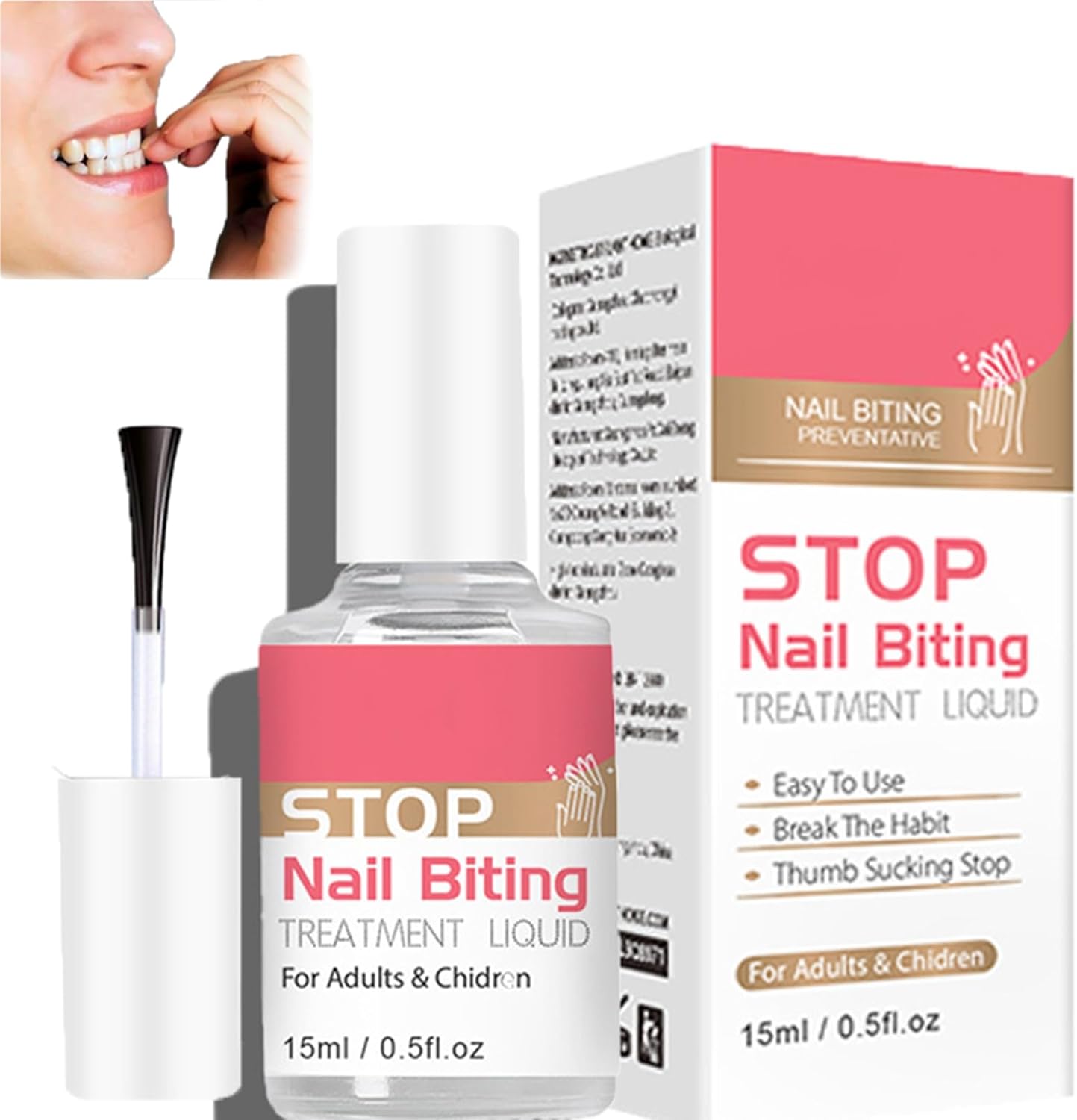 No Bite Nail Polish, Nail Biting Treatment with Stop Nail Repair