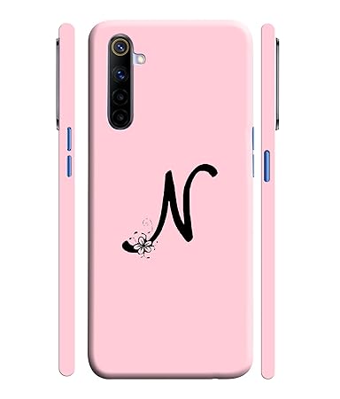 Dugvio Hard Back Case Cover & Compatible for Realme 6 / Realme 6i - N Name Alphabet Girl Name