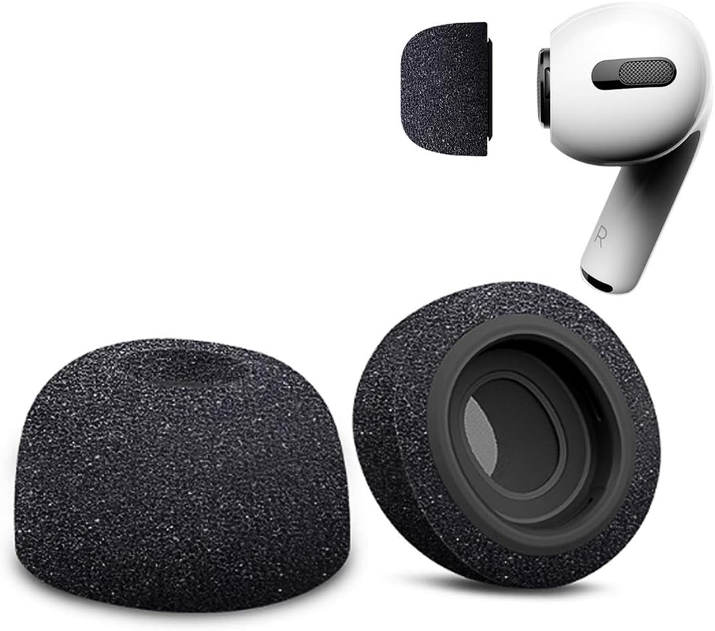 Replacement Eartips for Apple AirPods Pro 1 2nd Generation 2022 Earphone Premium Memory Slow Rebound Foam Ear Tips Noise Reducing Earbud One Pair - Small