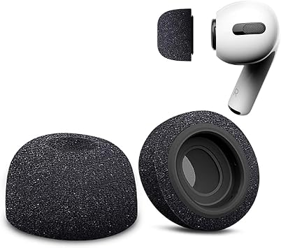 Replacement Eartips for Apple AirPods Pro 1 2nd Generation 2022 Earphone Premium Memory Slow Rebound Foam Ear Tips Noise Reducing Earbud One Pair - Medium