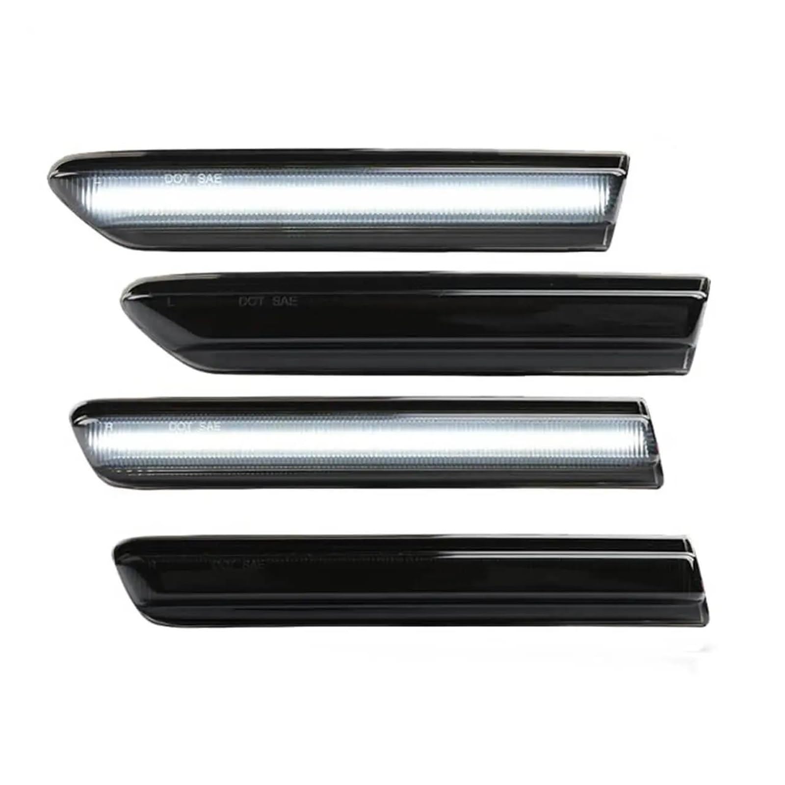 Indicatore Direzione Per Acura Tl 2004 2005 2006 2007 2008 Indicatori Di Direzione/Luci Di Parcheggio Accessori LED Bianco Auto Paraurti Anteriore Posteriore Indicatore Laterale(Smoked Lens 4pcs)