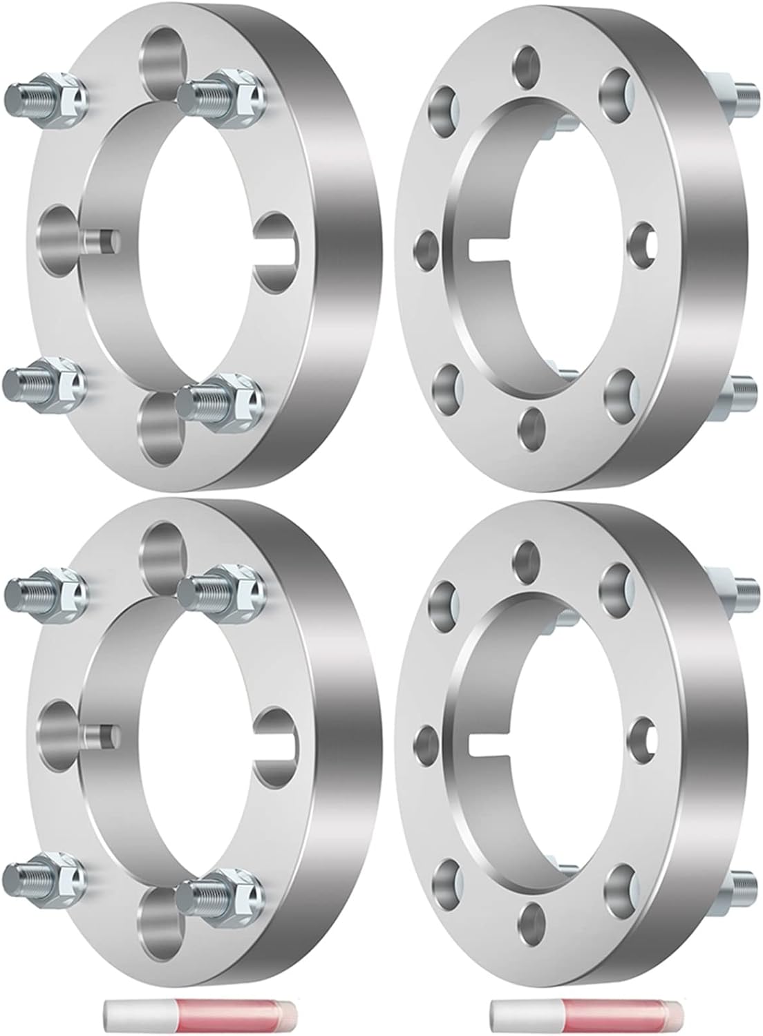 ECCPP 4PCS 4 Lug Conversion Wheel Adapters change bolt pattern from 4x137 to 4x156 1.25" inch fit for 2003-2011 for Kawasaki Bayou 250 2011-2015 for Can-Am Commander 800