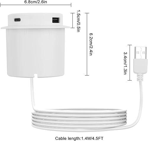 Miniatura 2 de XMSJSIY Cargador inalámbrico de escritorio integrado de 10 W 3 en 1 USB Atipo C Pop-UP inalámbrico multifuncional estación de carga rápida para