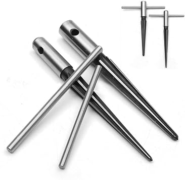 2 Pc Tapered Reamer Reaming Set Conical End Pins Ream 5/32" 7/8" Mill Tool