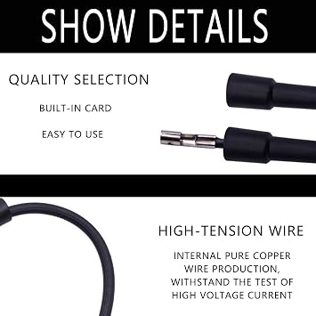 Inline Spark Plug Tester, Straight Boot Engine Ignition Tester, Ignition Coil Tester for Small Engines; Diagnostic Detector Tool for Automotive, Car, Lawnmower, Small & Big Internal/External Engines