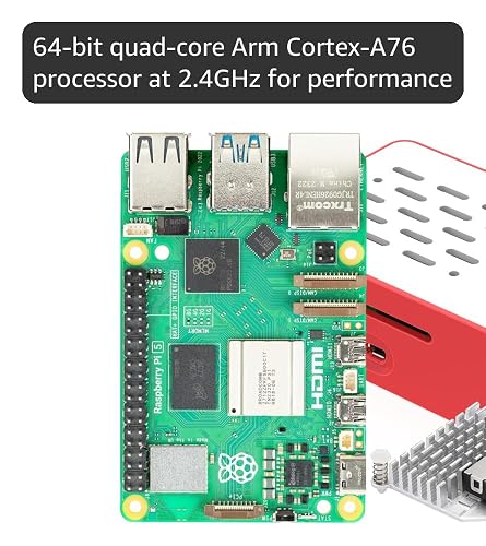 Raspberry Pi5 4GBRAM スターターキット Amazon.com: iRasptek Basic Kit for Raspberry Pi 5 RAM 4GB with Pi