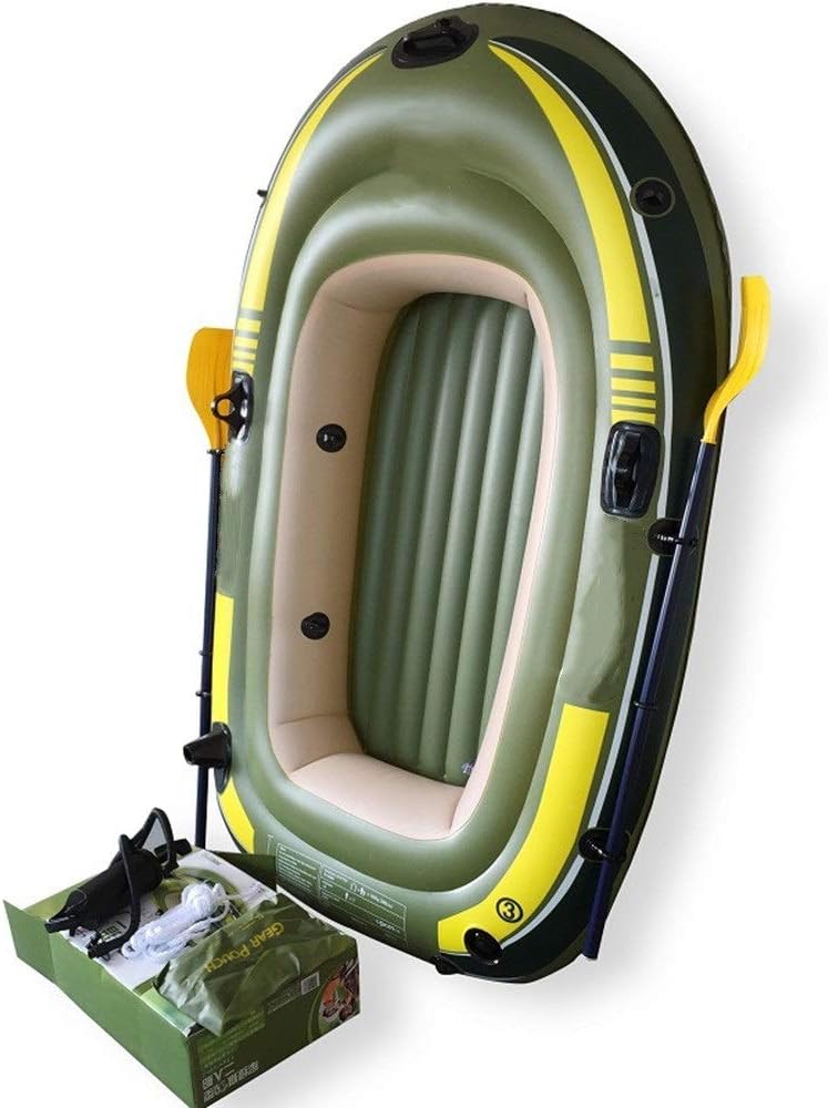 Inflatable Boat Environmentally Friendly Thick Double Inflatable Fishing Boat Outdoor Inflatable Threeperson Boat