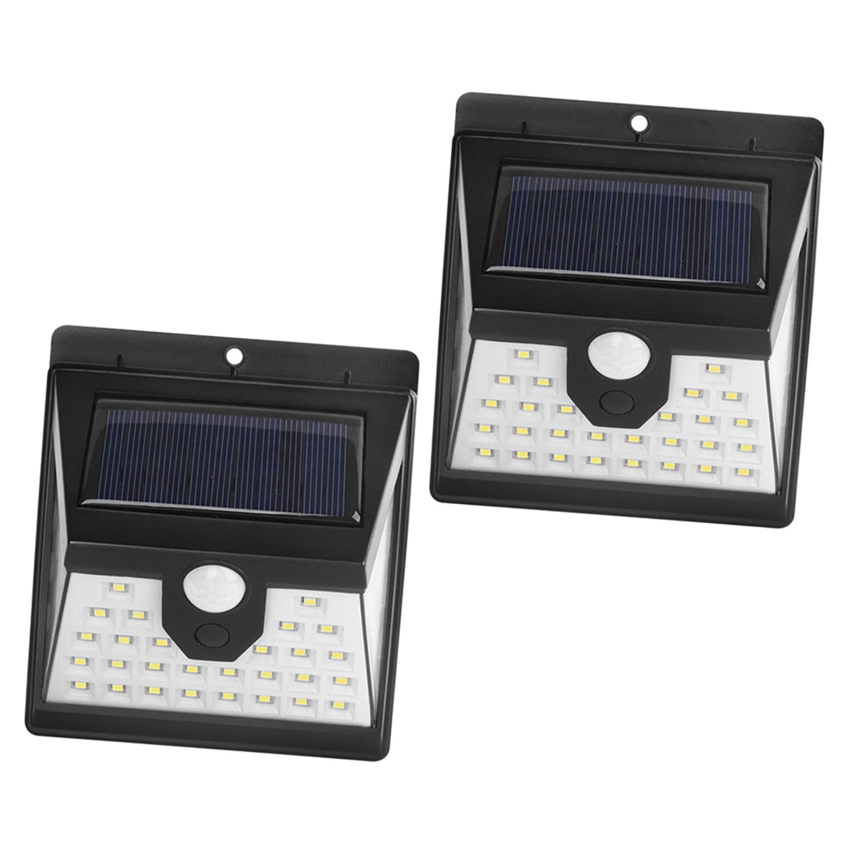 Zerodeko Lámpara Solar de Pared Sensor Infrarrojo, 40 Led, Resistente al Agua, Material Abs, Paquete de 2 Unidades para Iluminación Exterior y Uso Diario