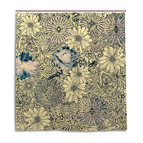 Rideau de douche Chehongg en polyester 180x180 cm avec 12 crochets - 2