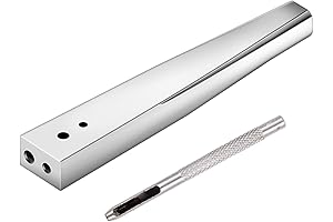 Rivet Burrs Setter, #9 and #12 Copper Rivet Tool for Leather