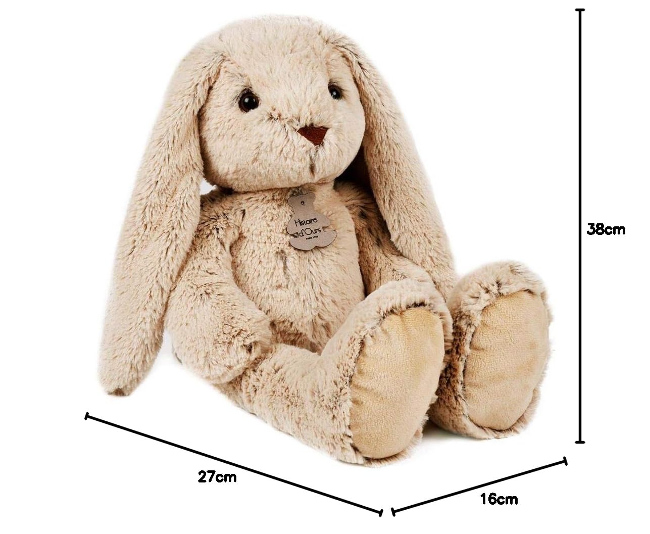 Histoire d'Ours - Peluche de conejo (50 cm), color beige