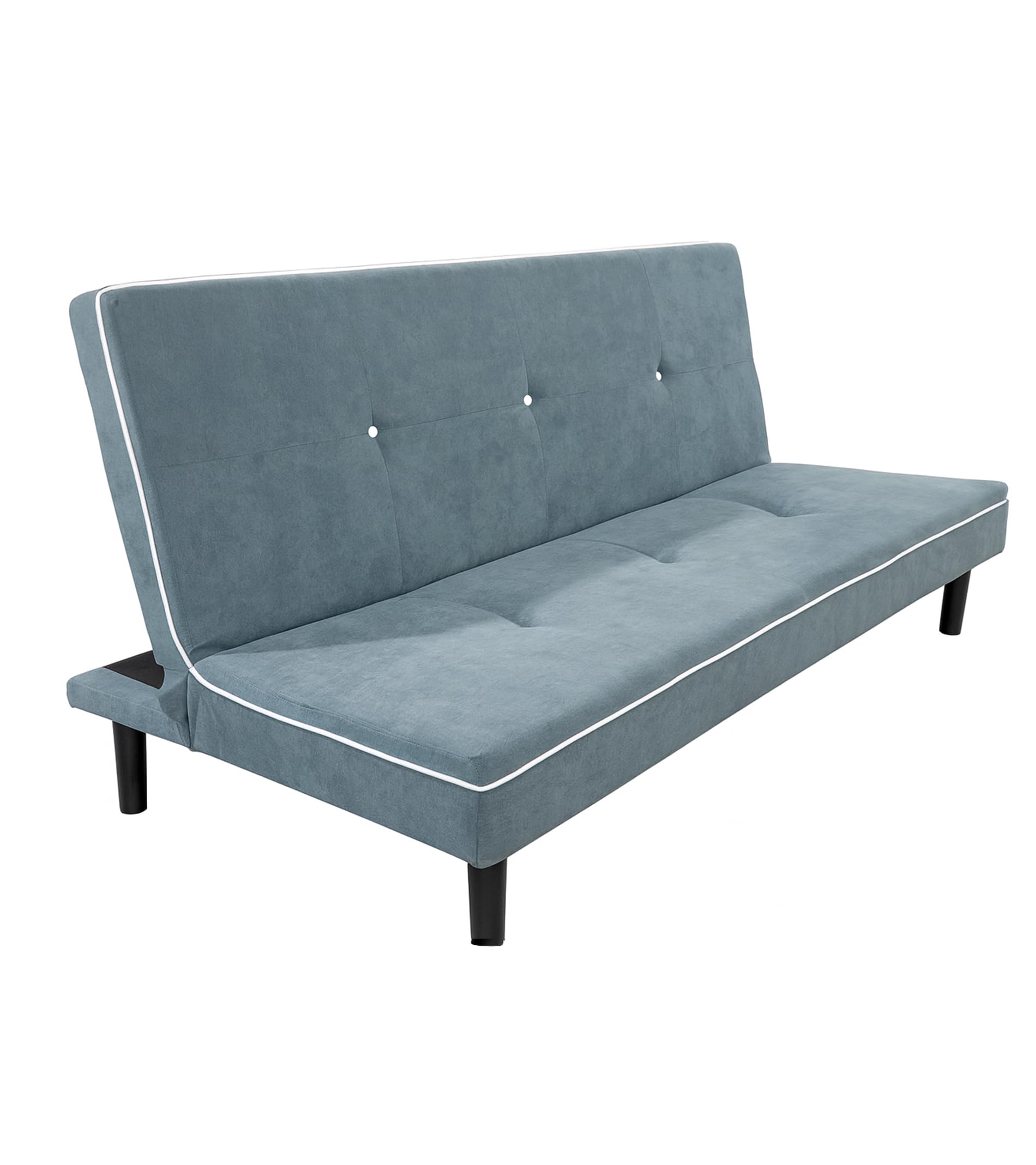 Home Heavenly® Sofá Cama Sol Clic clac 3 plazas 86,5 x 190 x 88 cm sofá Cama Plegable con Patas Alta, Color Gris