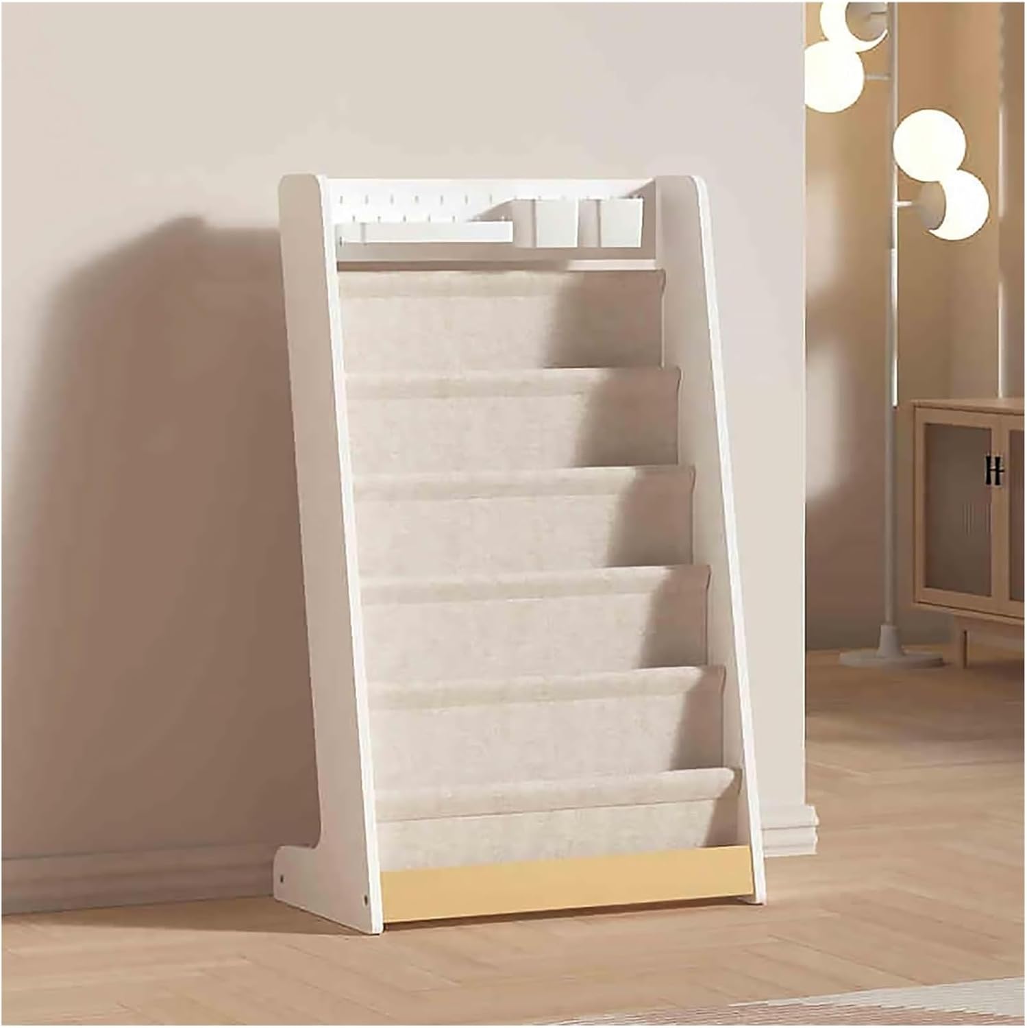 Magazine Rack,Book Display Rack, Display Rack Sleek Floor Standing Book for Periodicals - for Bedroom Living Room Decor(Blue)