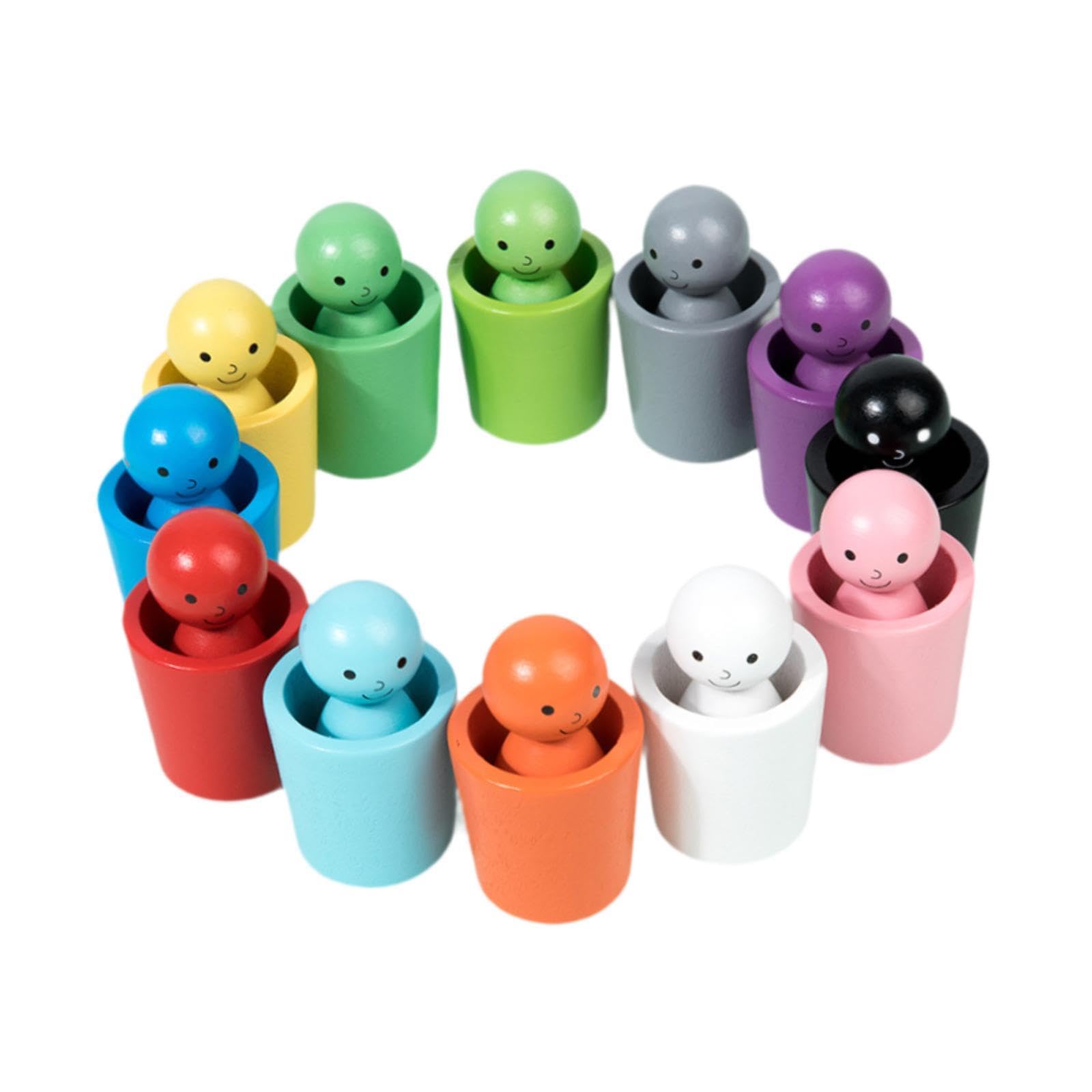 Gralara Juego de Vasos para Clasificar Colores: Educación Infantil Temprana para Niños Y Niñas.