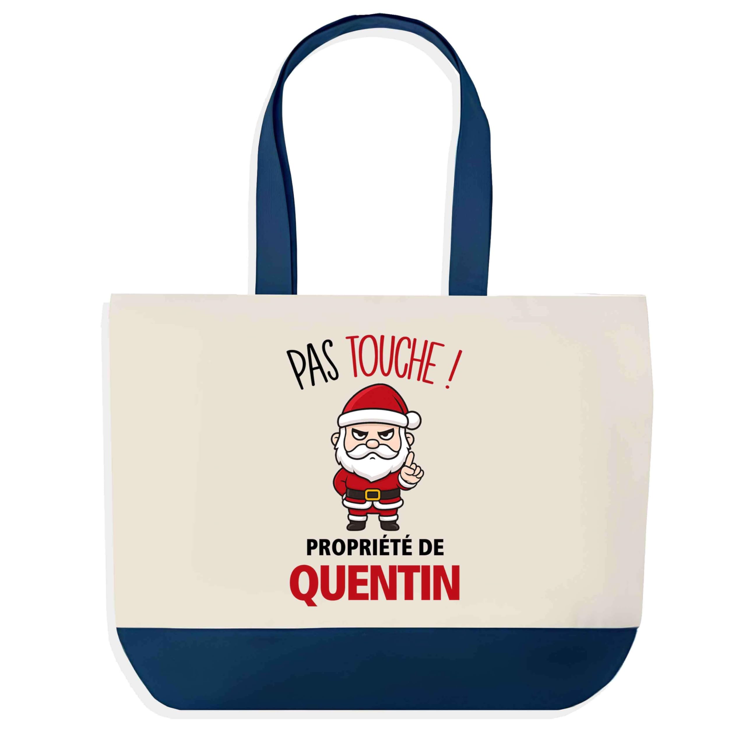 Sac de course Quentin Pas Touche cabas humour Noël insolite - 8