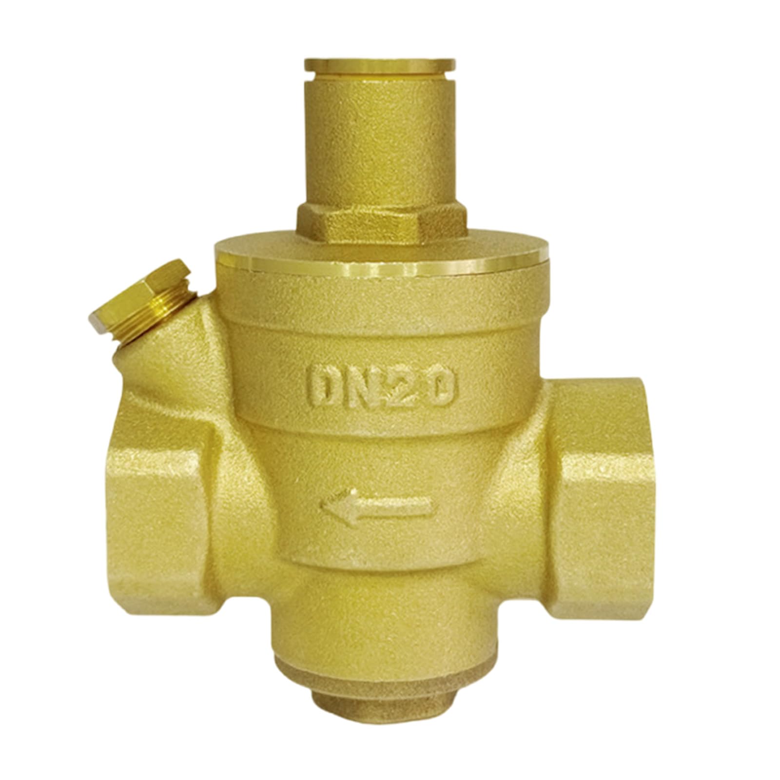 Brass Tap Water Pressure Reducing Maintaining Valves DN15 / DN20 / DN25 / DN32 Adjustable Relief Valves Replacement Regulator Brass Water Pressure Reducing Maintaining